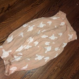 Vestique patterned dress